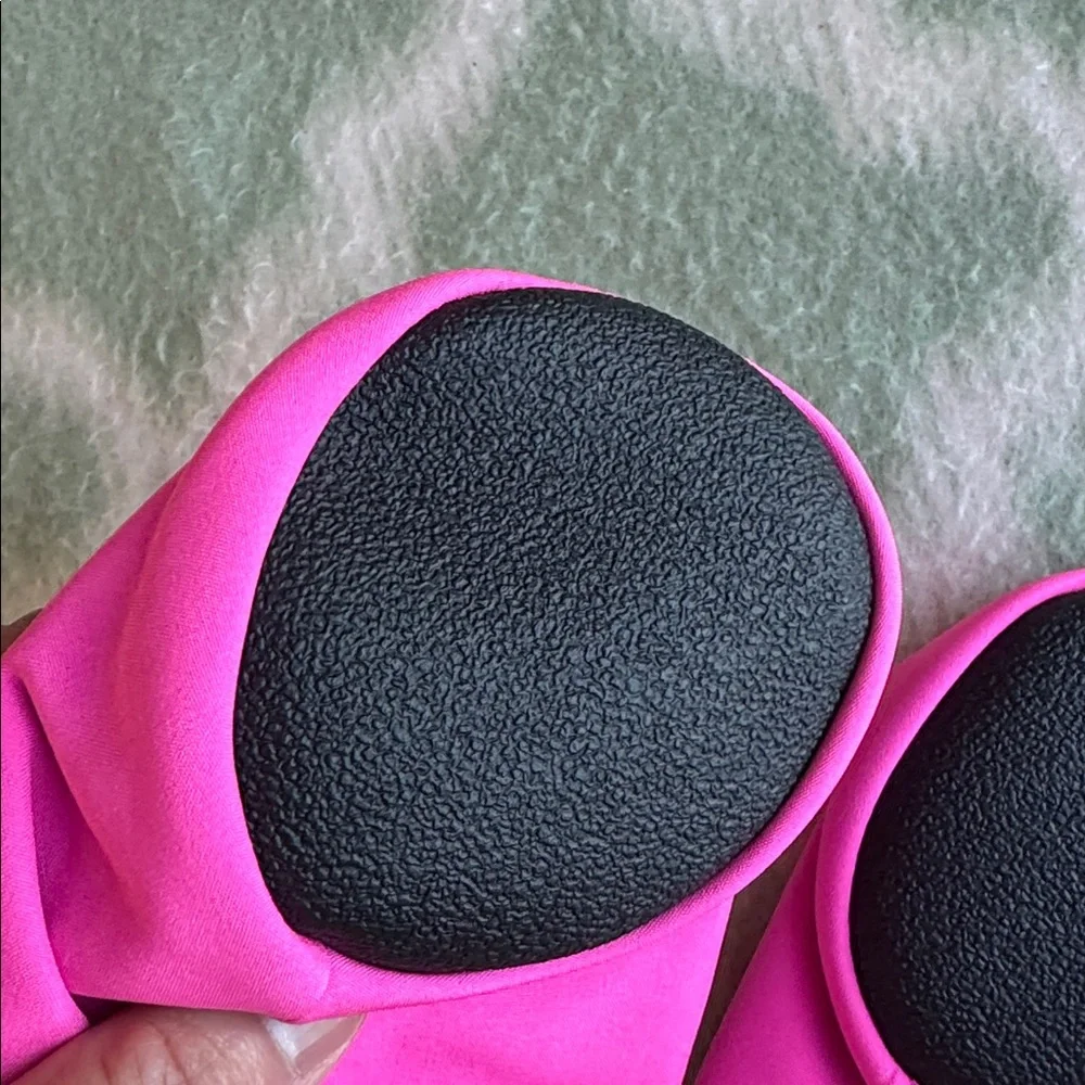 NWOT Justice Neon Pink reflective silver stripe dog Booties size L - Picture 4 of 6